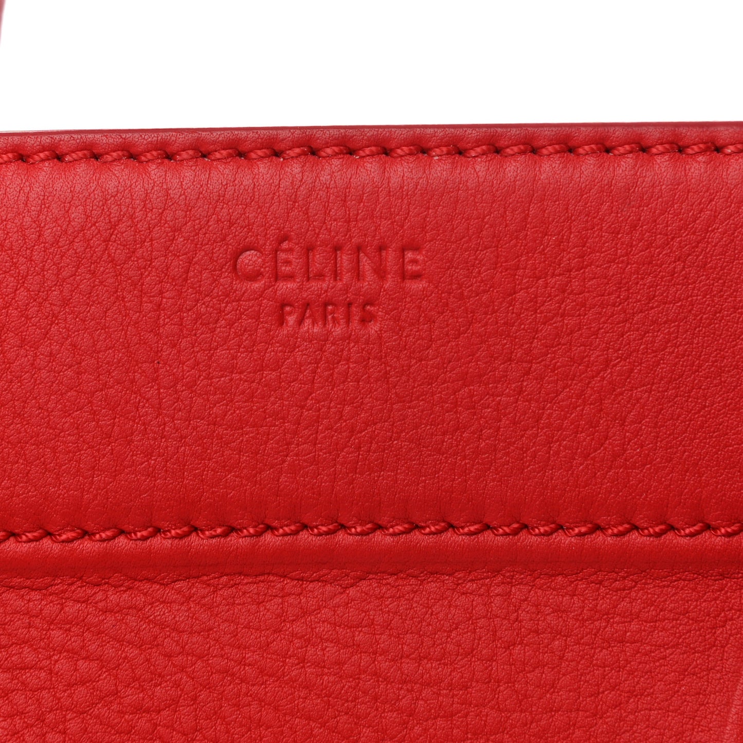 Supple Calfskin Medium Phantom Luggage Coquelicot