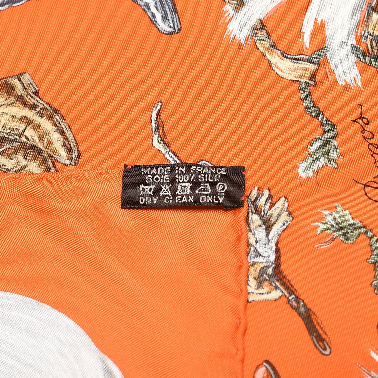 Silk A Propos de Bottes Pocket Square Orange
