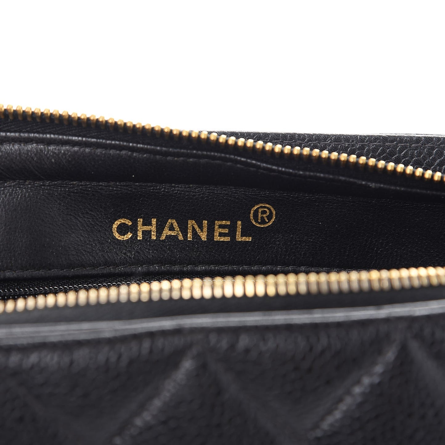 Caviar Quilted Tote Black