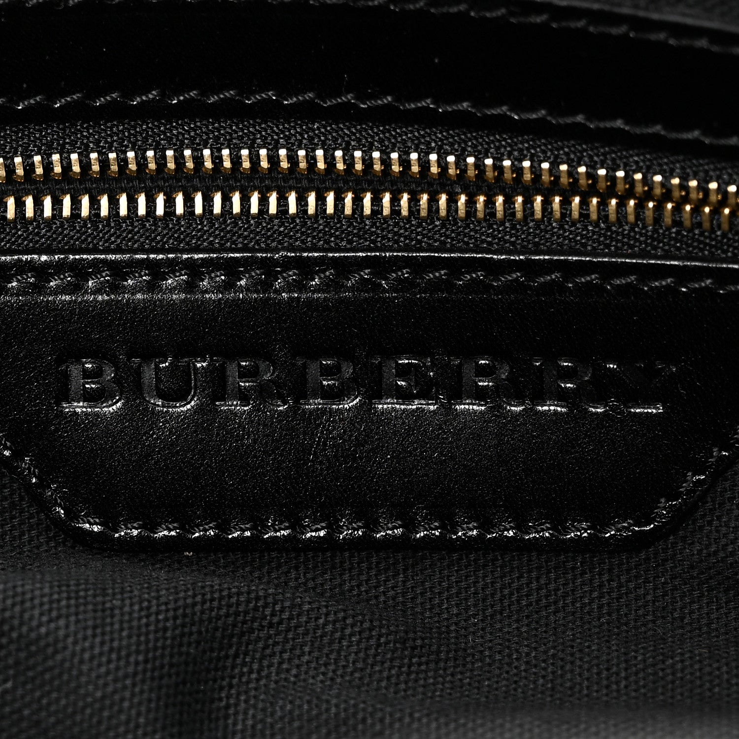 Burberry House Check Bridle Calfskin Medium Lynher Tote Black 6 of 10