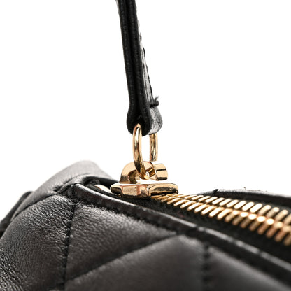 Chanel Lambskin Quilted Studded Waist Bag Fanny Pack Black 11 of 11