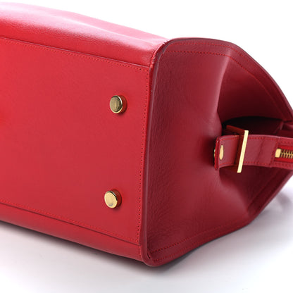 Saint Laurent Calfskin Small Monogram Cabas Lipstick Red 7 of 7