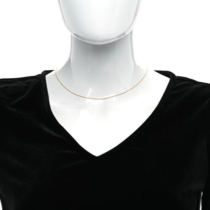 Tiffany 18K Yellow Gold Beaded Chain Necklace 16" 2 of 5