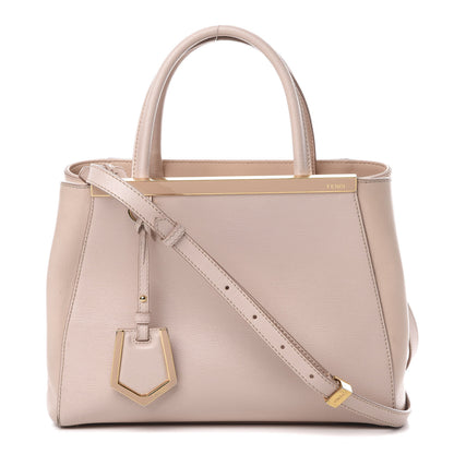 Fendi Vitello Elite Flamingo Petite 2Jours Tote Rosa Plaster 1 of 16