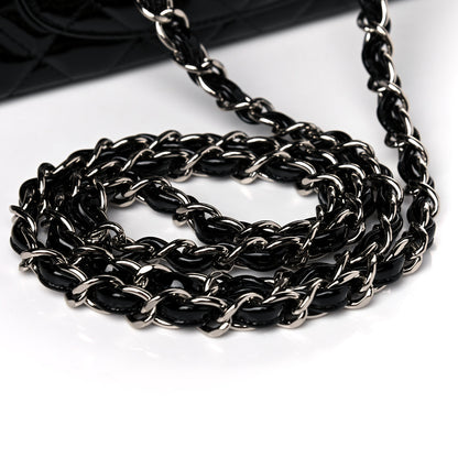Chanel Patent Calfskin Quilted Mini Rectangular Flap Black 11 of 14