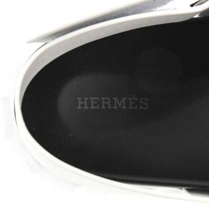 Hermes Calfskin Goatskin Mens Electric Sandals 43 White 7 of 10