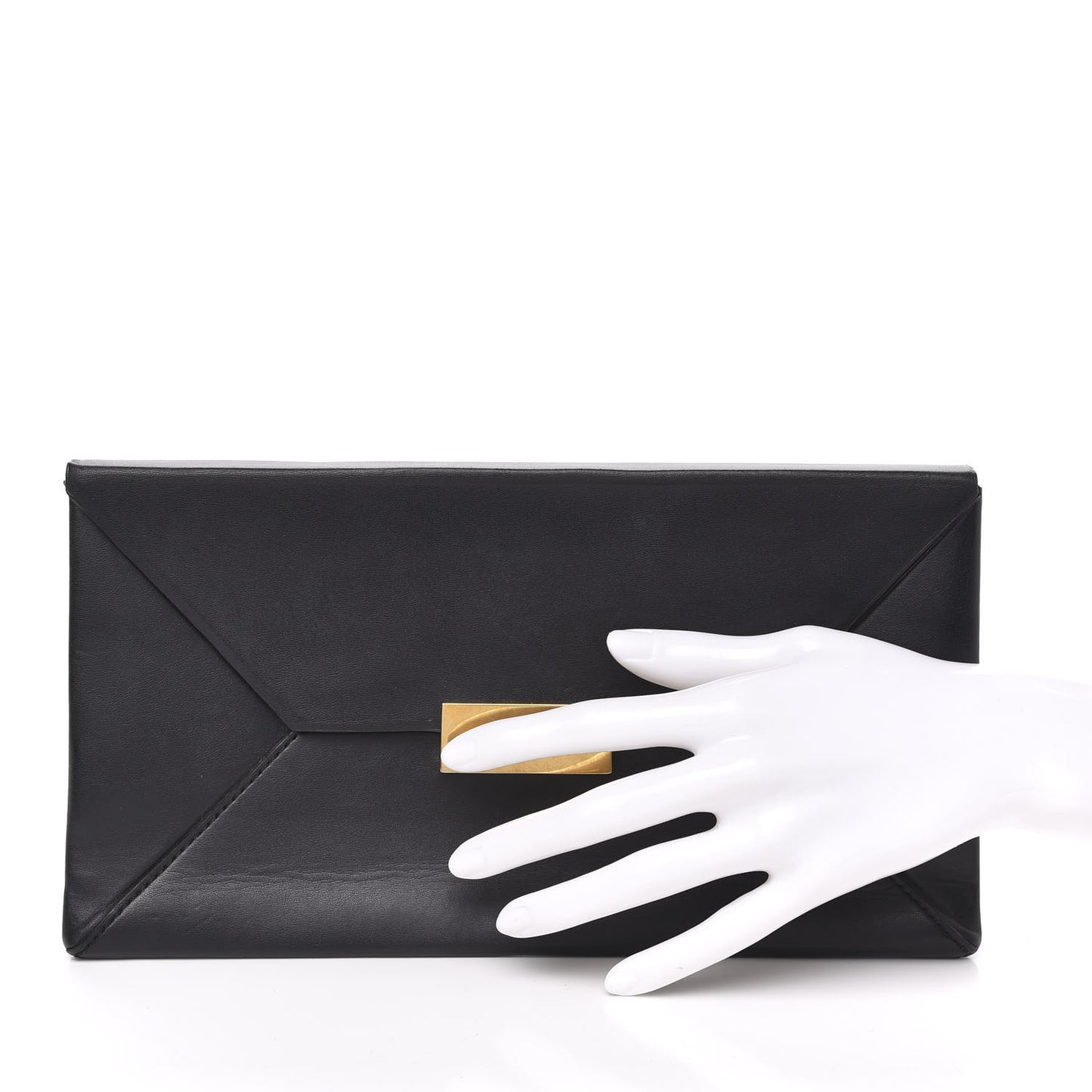 Faux Napa Beckett Napa Clutch Black