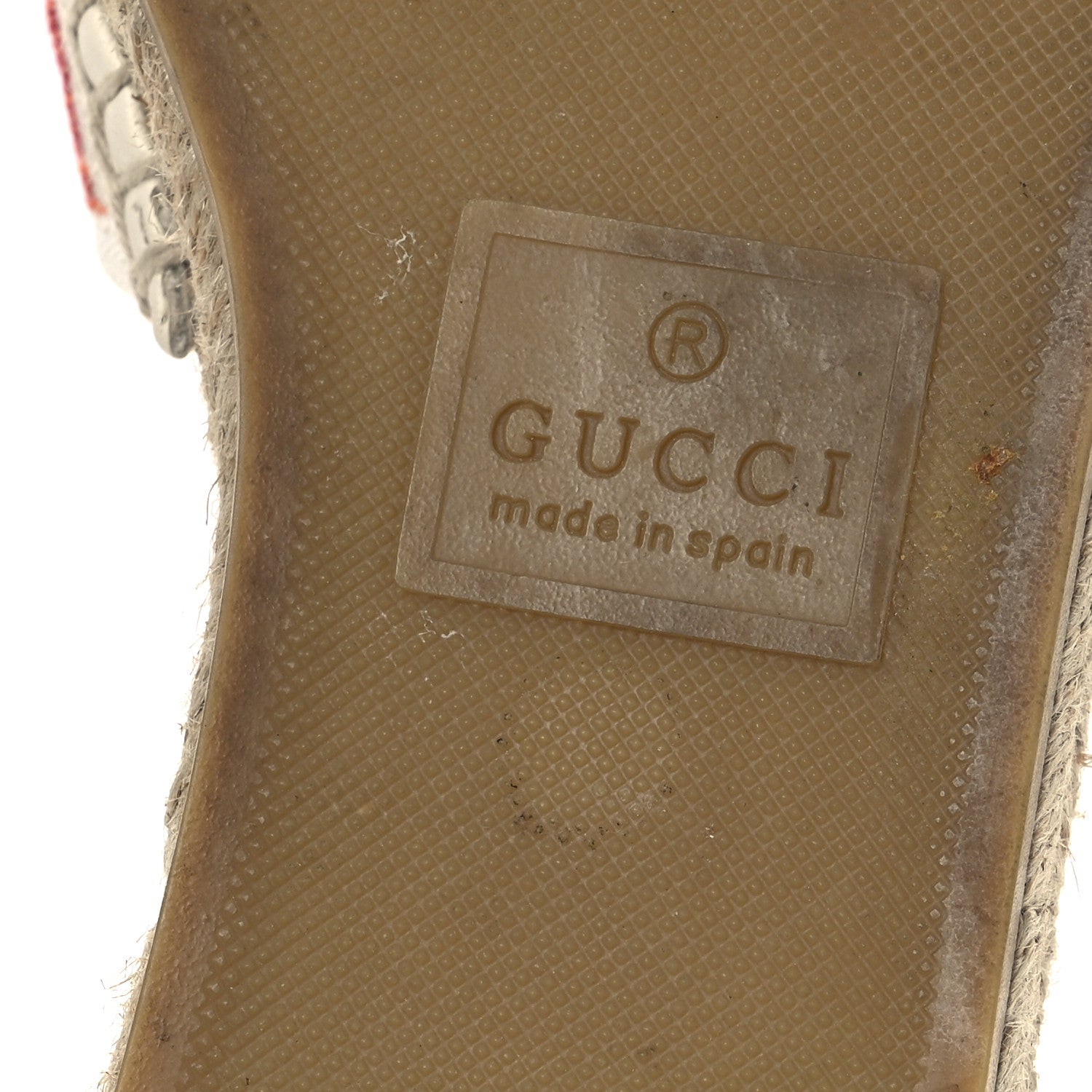 Gucci Linen Psychedelic Mini GG Espadrille Slide Sandals 39 Multicolor 8 of 11
