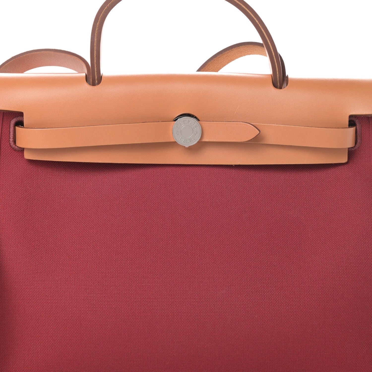 Hermes Vache Hunter Toile Herbag Zip 31 PM Rubis 9 of 14