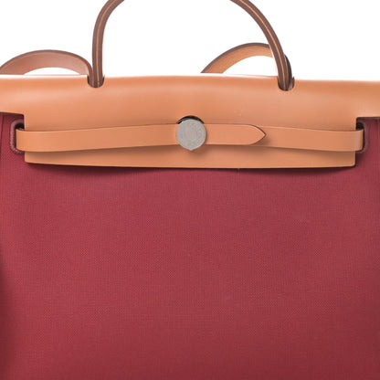 Hermes Vache Hunter Toile Herbag Zip 31 PM Rubis 9 of 14