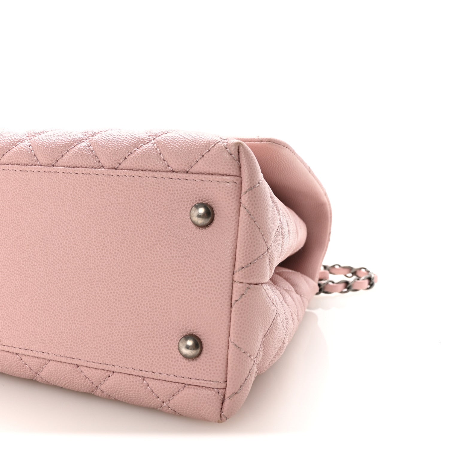 Chanel Caviar Quilted Medium Coco Handle Flap Light Pink 1881591