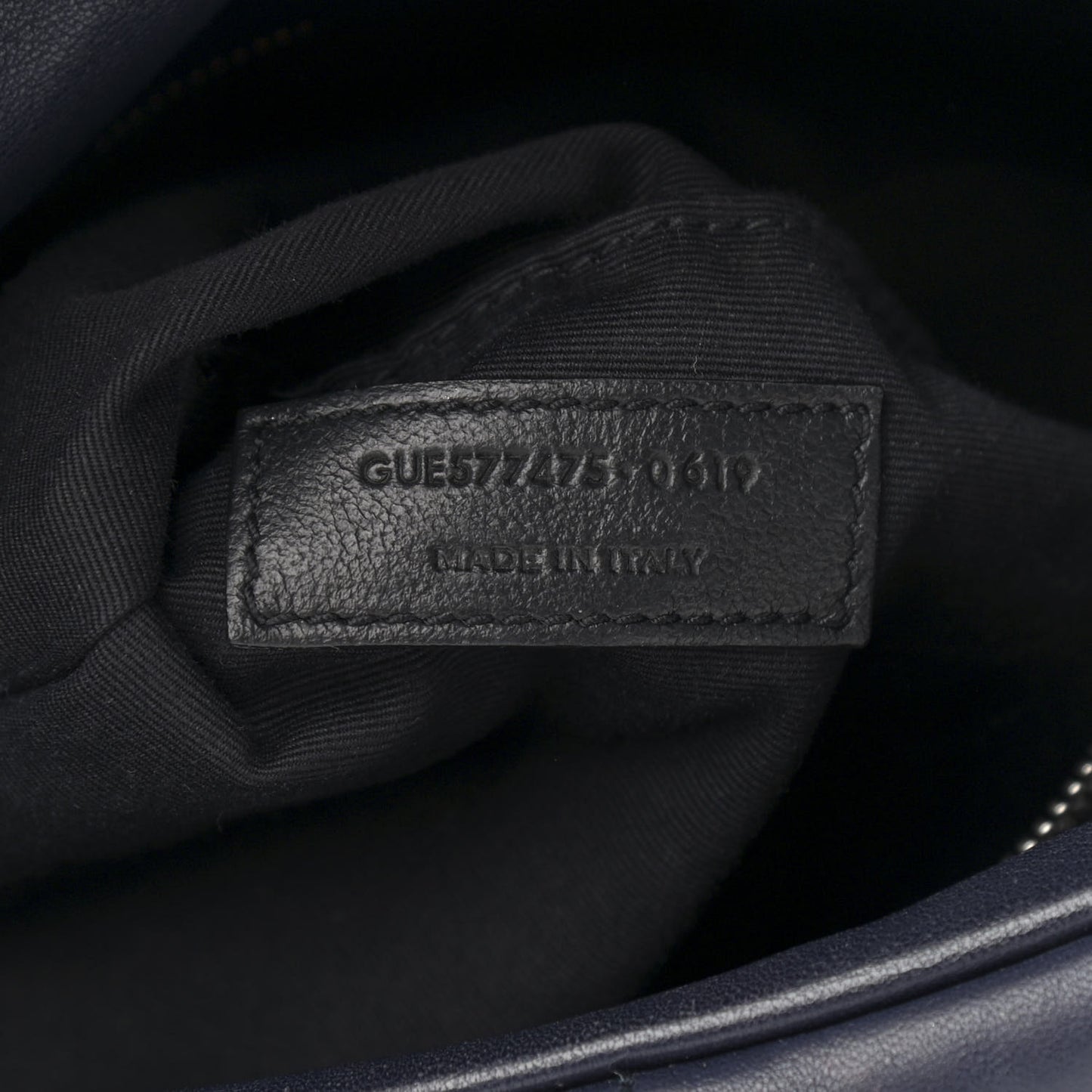 Lambskin Quilted Medium Loulou Puffer Monogram Chain Satchel Navy