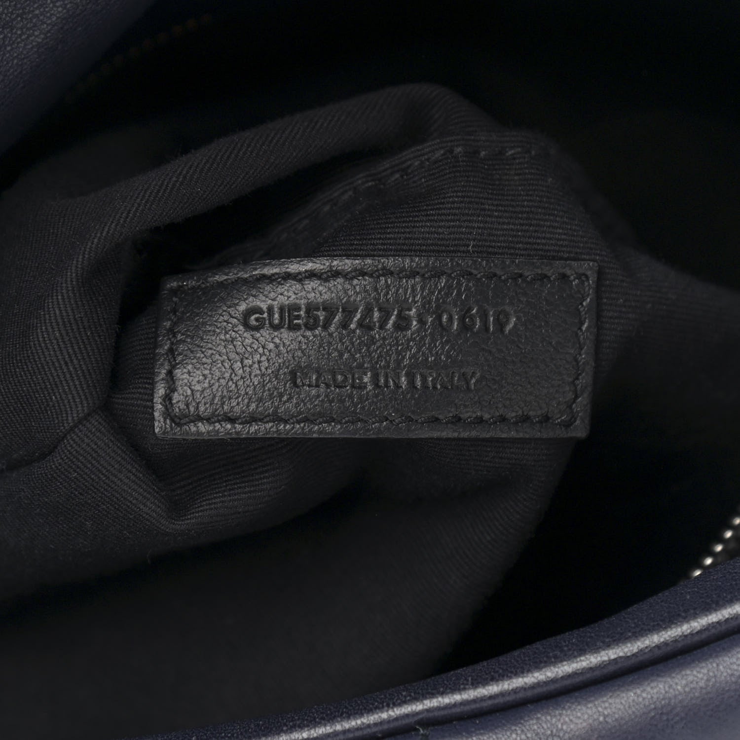 Saint Laurent Lambskin Quilted Medium Loulou Puffer Monogram Chain Satchel Navy 8 of 12