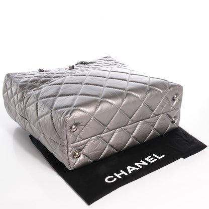 Chanel Aged Calfskin Reissue 2.55 Tote Dark Silver 4 of 7