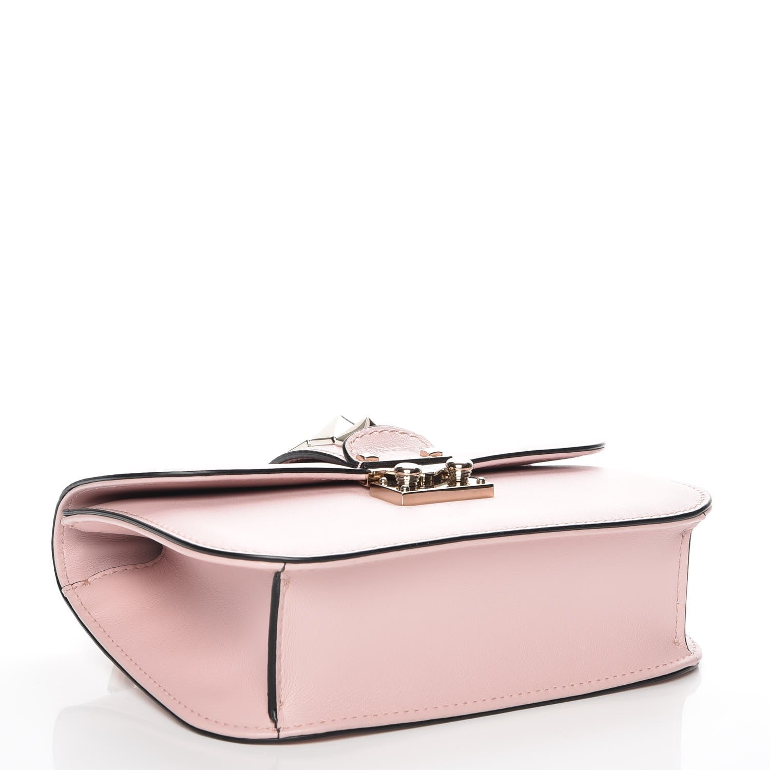 Valentino Garavani Vitello Small Glam Lock Rockstud Flap Water Rose 4 of 6