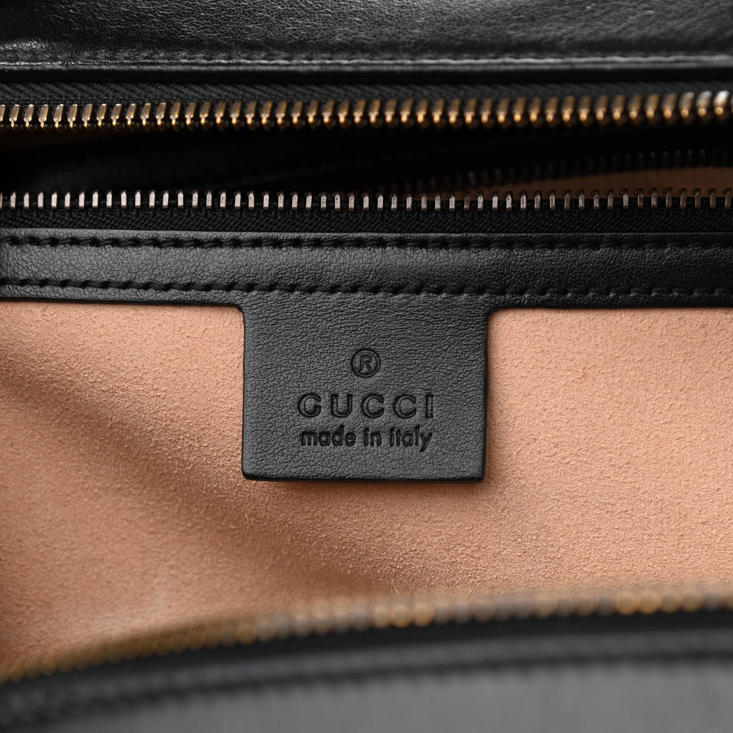 Gucci Calfskin Matelasse Sylvie Web Small GG Marmont Top Handle Shoulder Bag Black 6 of 12