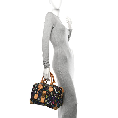 Louis Vuitton Monogram Multicolor Speedy 30 Black 2 of 13