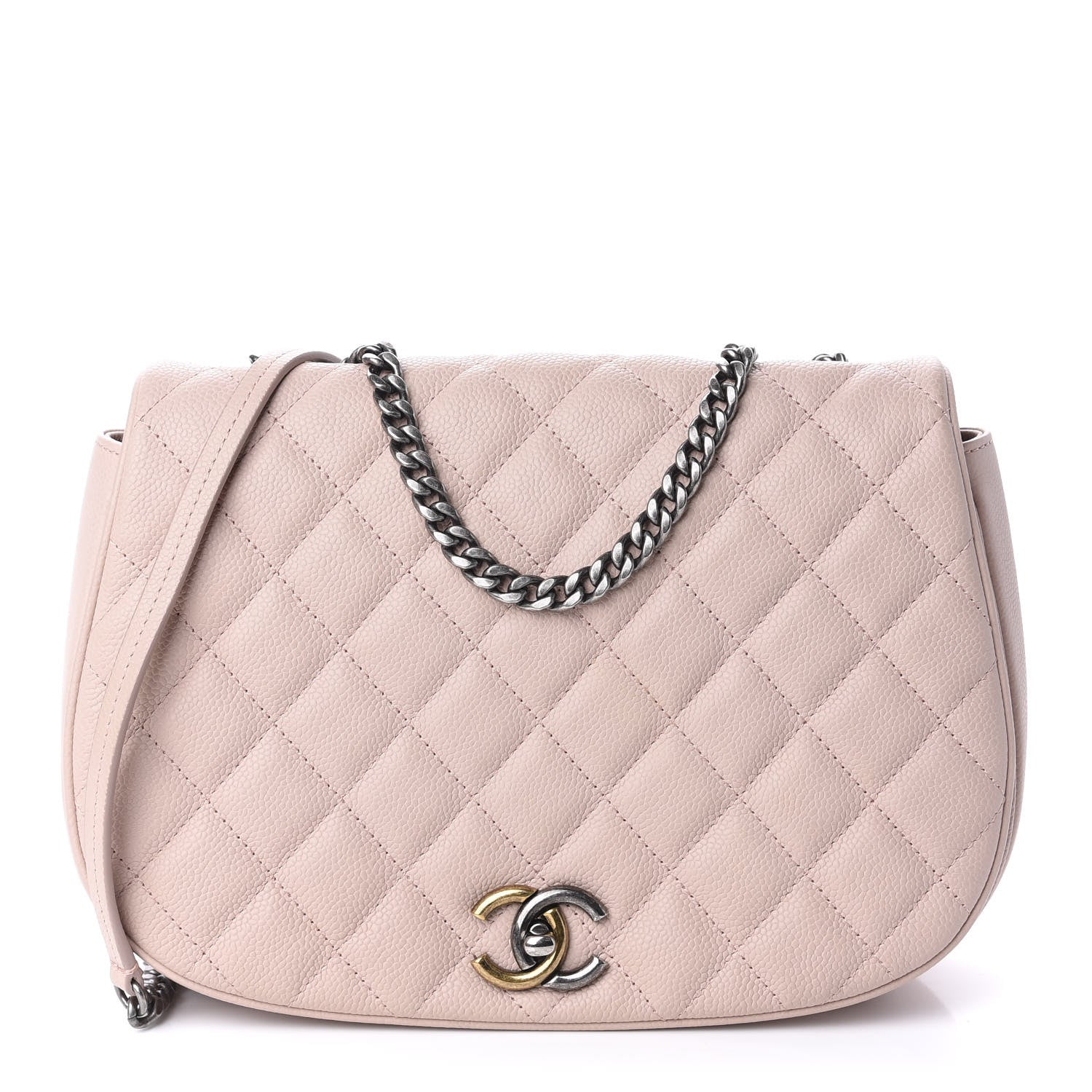 Chanel Caviar Quilted Casual Pocket Messenger Flap Light Pink 1 of 14