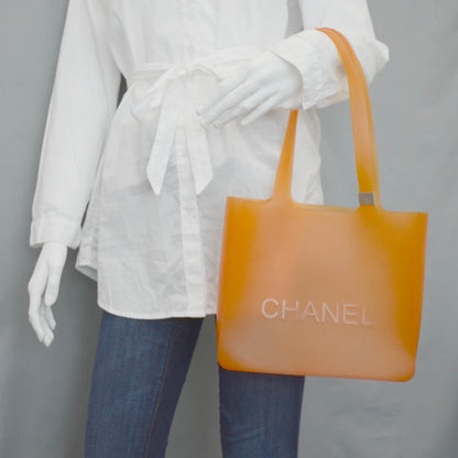 Chanel Jelly Rubber Tote Orange 2 of 10