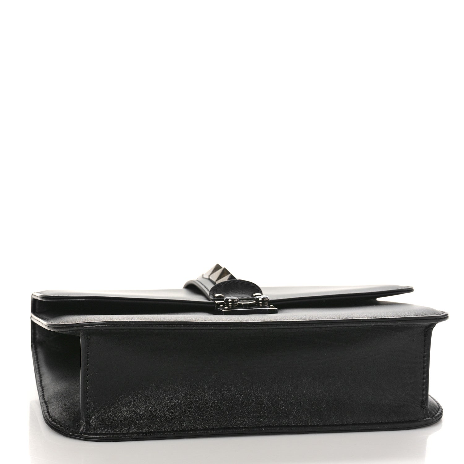 Valentino Garavani Vitello Medium Glam Lock Rockstud Flap Black 4 of 8