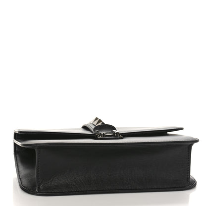 Valentino Garavani Vitello Medium Glam Lock Rockstud Flap Black 4 of 8