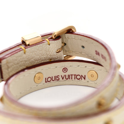 Louis Vuitton Suhali Double Tour Bracelet White 3 of 5