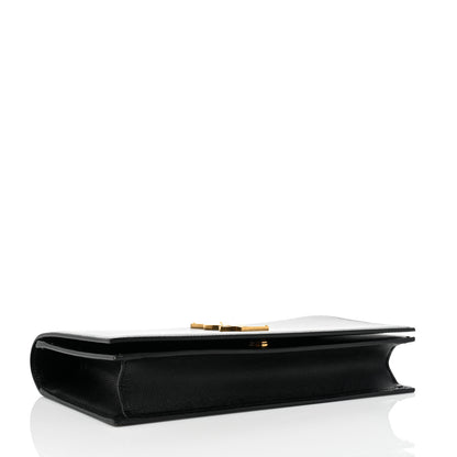 Saint Laurent Grain De Poudre Classic Monogram Kate Clutch Black 4 of 13