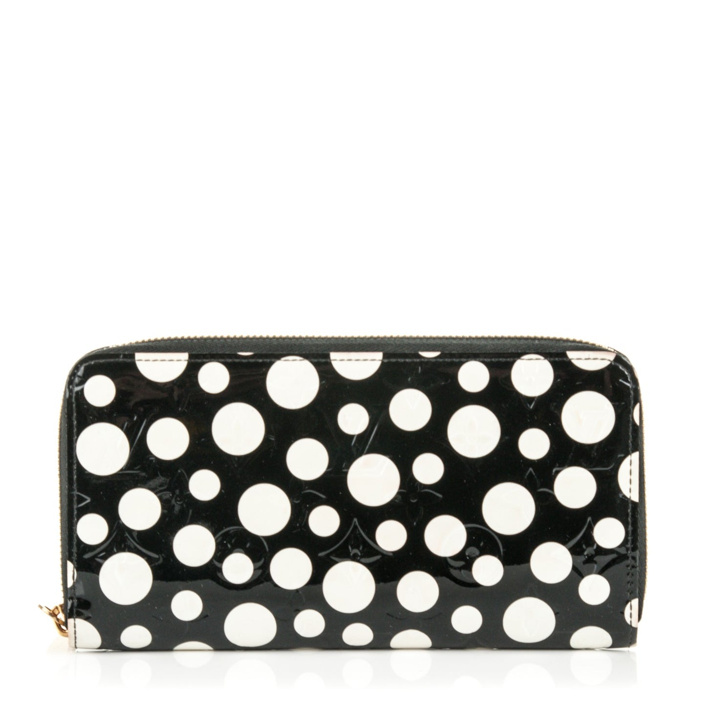 Vernis Kusama Infinity Dots Zippy Wallet Black