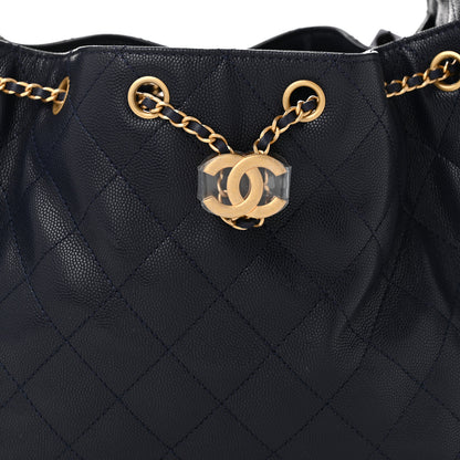 Chanel Caviar Quilted Small Chanel 25 Handbag Dark Navy 8 of 10