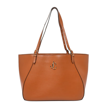 Jimmy Choo Calfskin Varenne E/W Tote Bag Tan 1 of 11