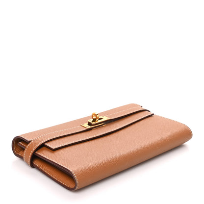 Hermes Epsom Kelly Longue Wallet Gold 4 of 8