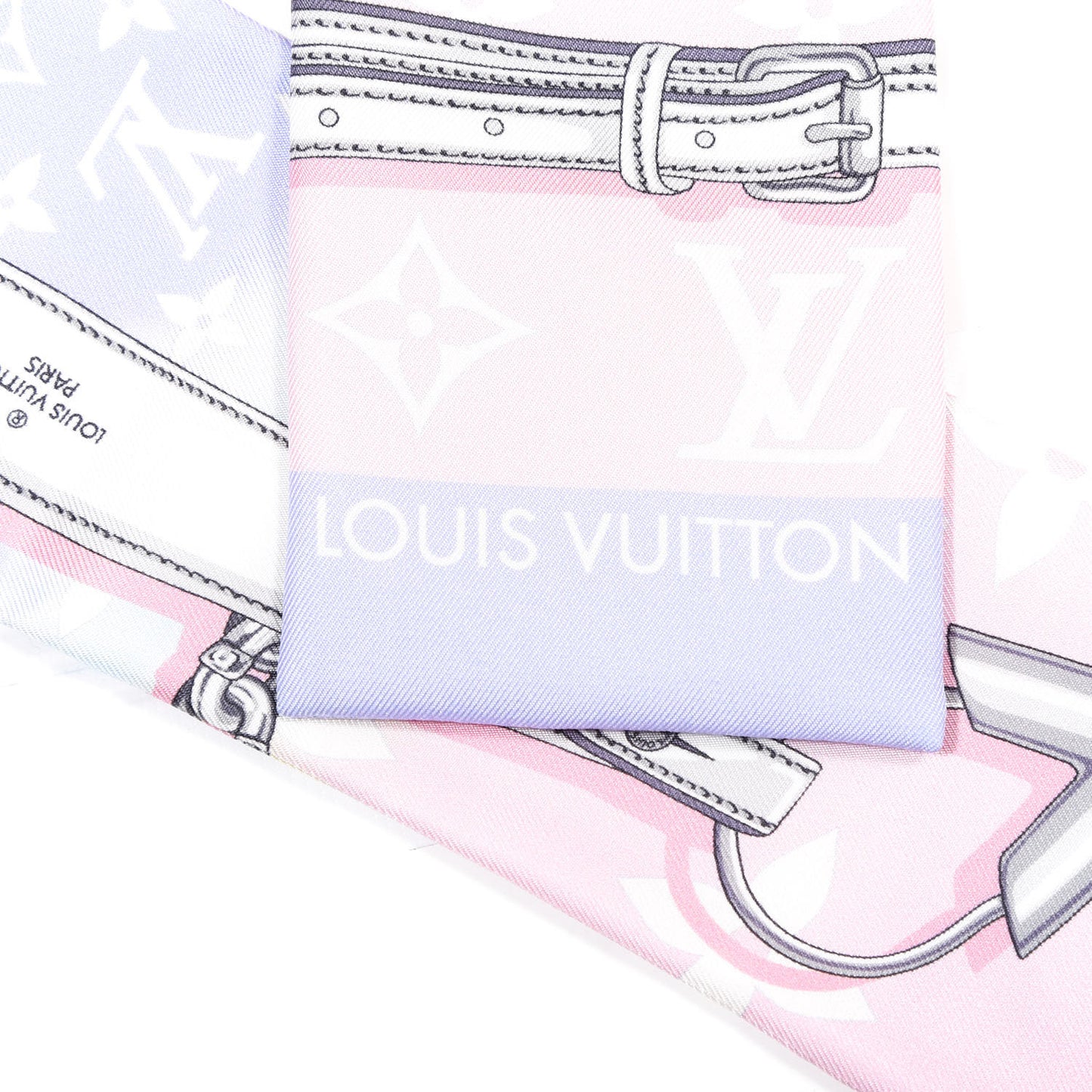 Silk Monogram Escale Confidential Bandeau Pink