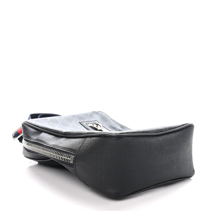 Gucci GG Supreme Monogram Web Belt Bag Black Grey 4 of 10