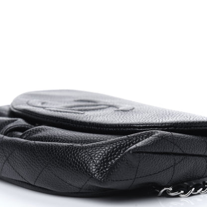 Chanel Caviar Half Moon Wallet On Chain WOC Black 9 of 11