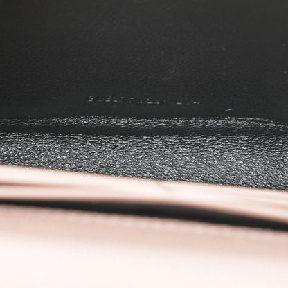 Saint Laurent Grain De Poudre Matelasse Chevron Monogram Chain Wallet Pale Pink 8 of 8