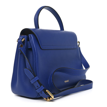 Versace Calfskin Medium La Medusa Top Handle Handbag Lapis 2 of 9