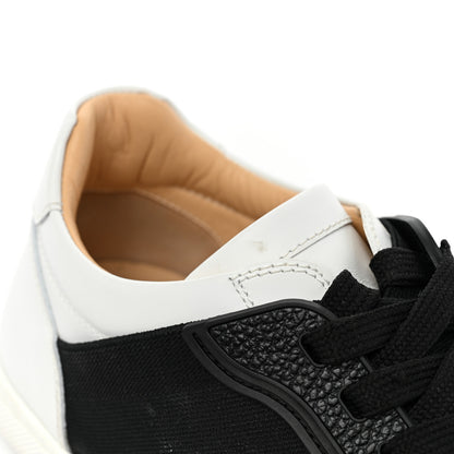 Christian Louboutin Calfskin Elastikid Donna Flat Sneakers 35 Bianco Black 11 of 11