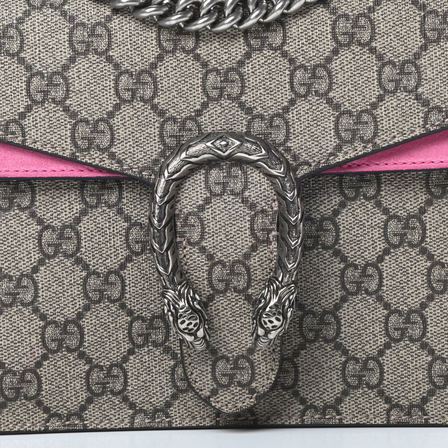 GG Supreme Monogram Mini Dionysus Shoulder Bag Pink
