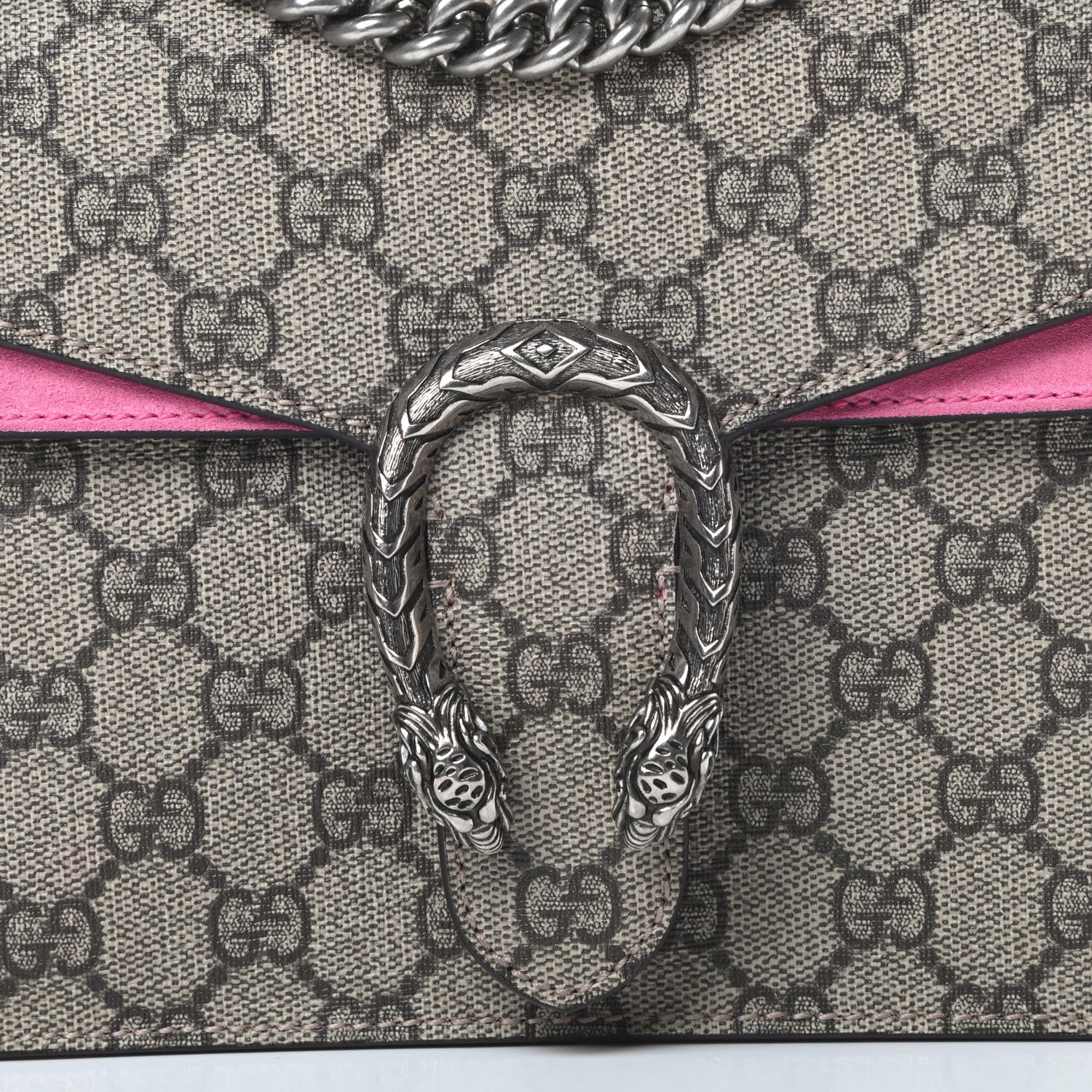Gucci GG Supreme Monogram Mini Dionysus Shoulder Bag Pink 8 of 14