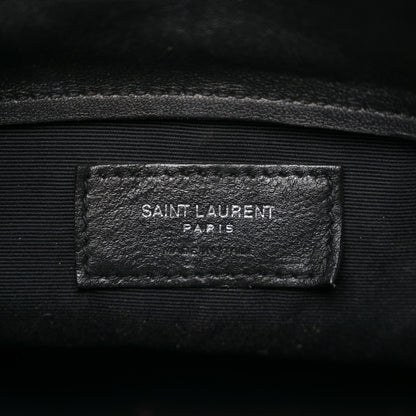 Saint Laurent Smooth Calfskin Studded Small Bahia Drawstring Bucket Bag Black Multicolor 6 of 16
