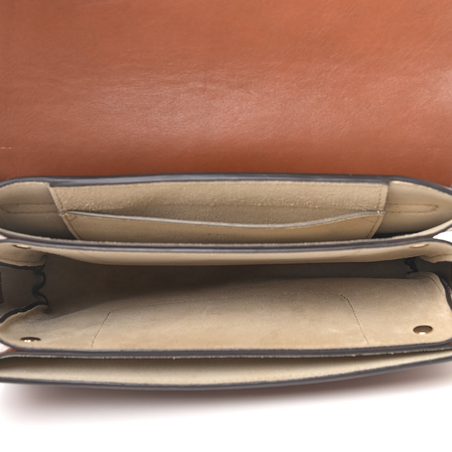 Chloe Suede Calfskin Small Faye Shoulder Bag Tobacco 8 of 9