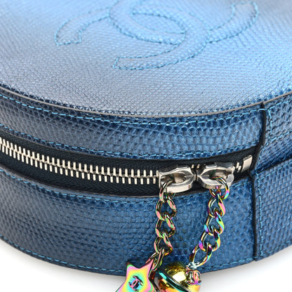 Chanel Lizard Round As Earth Evening Bag Navy 9 of 10