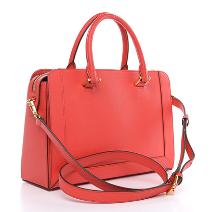 MCM Saffiano Nuovo Tote Hot Coral 3 of 10