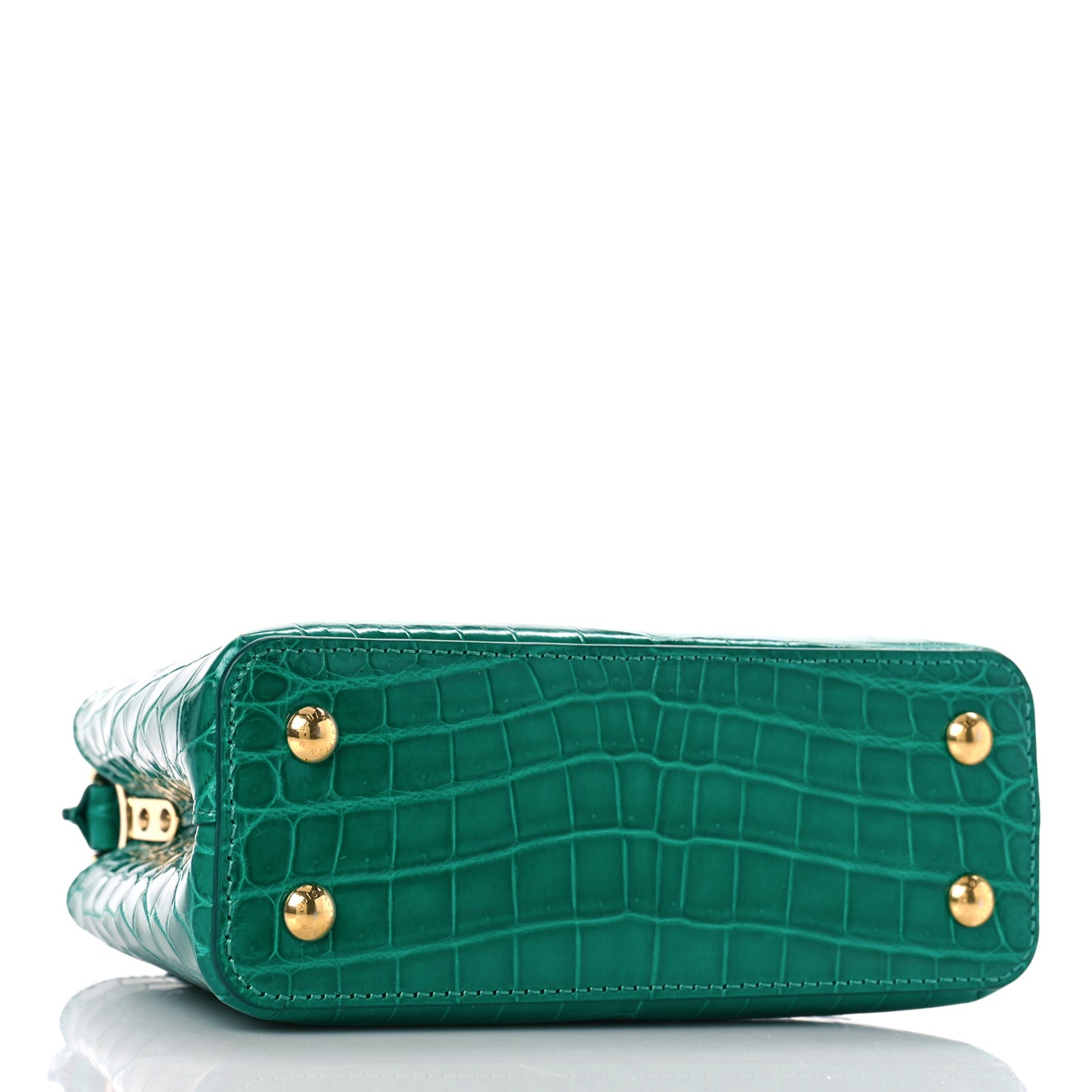 Crocodile Mini Capucines Emeraude