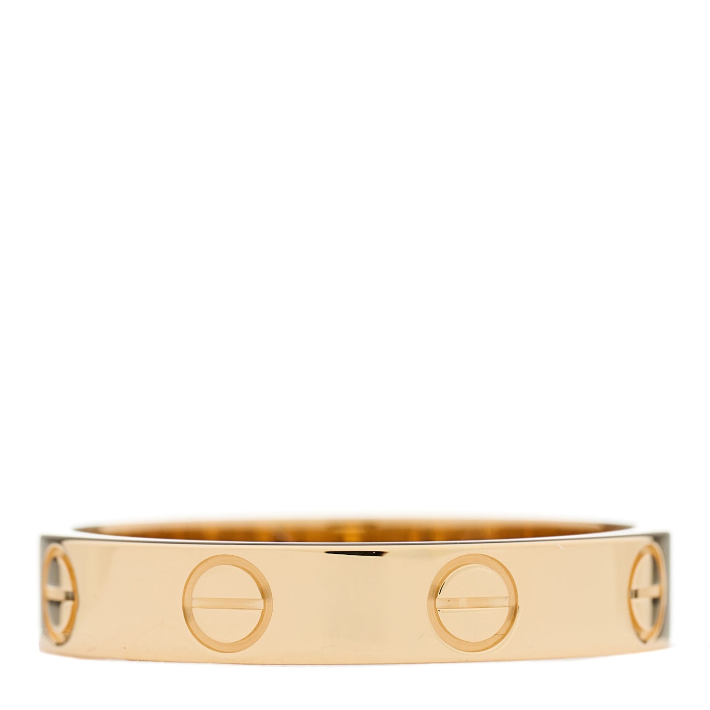 18K Yellow Gold 3.5mm LOVE Wedding Band Ring 53 6.5