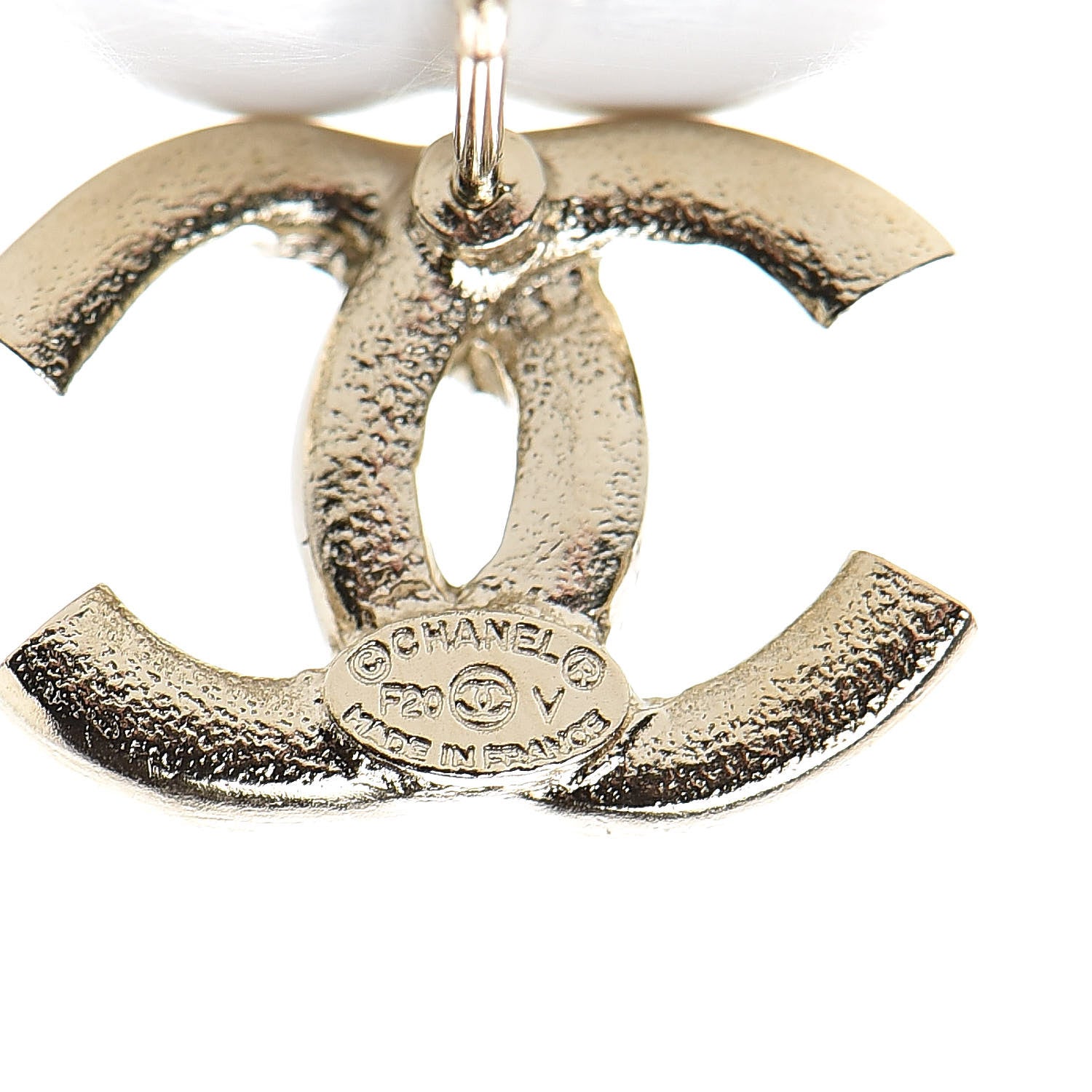 Chanel Crystal Baguette CC Earrings Gold 4 of 5