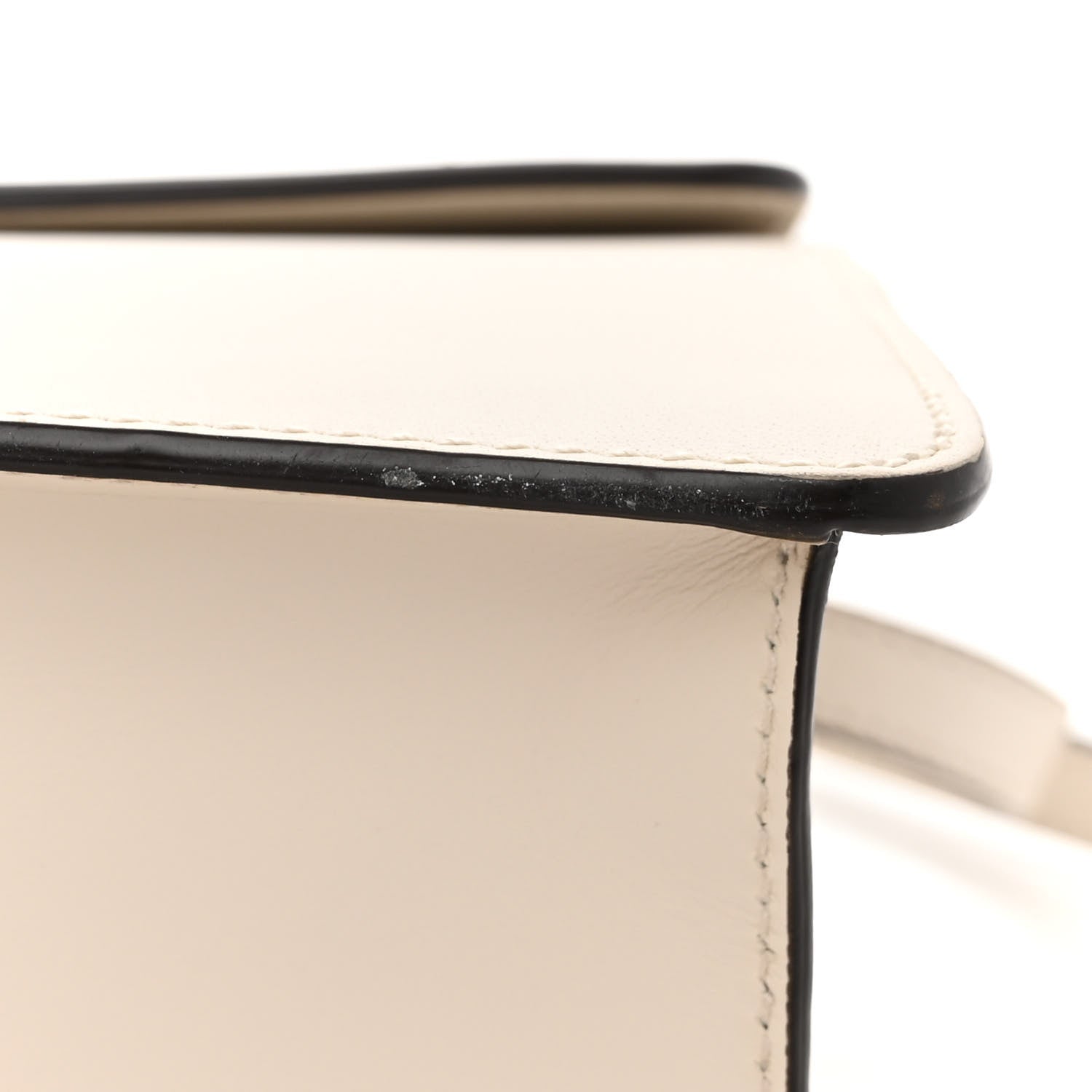 Gucci Calfskin Web Medium Sylvie Top Handle Bag White 11 of 11
