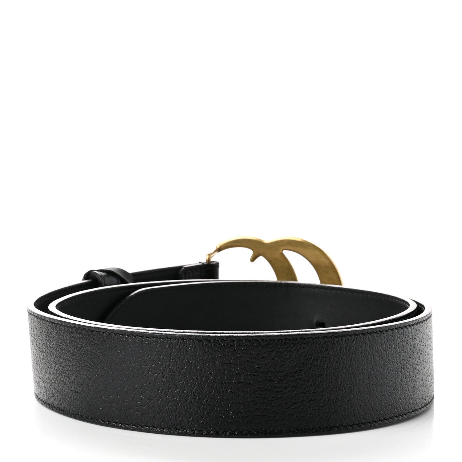 Gucci Textured Calfskin Double G 40mm Belt 90 36 Black 2 of 4