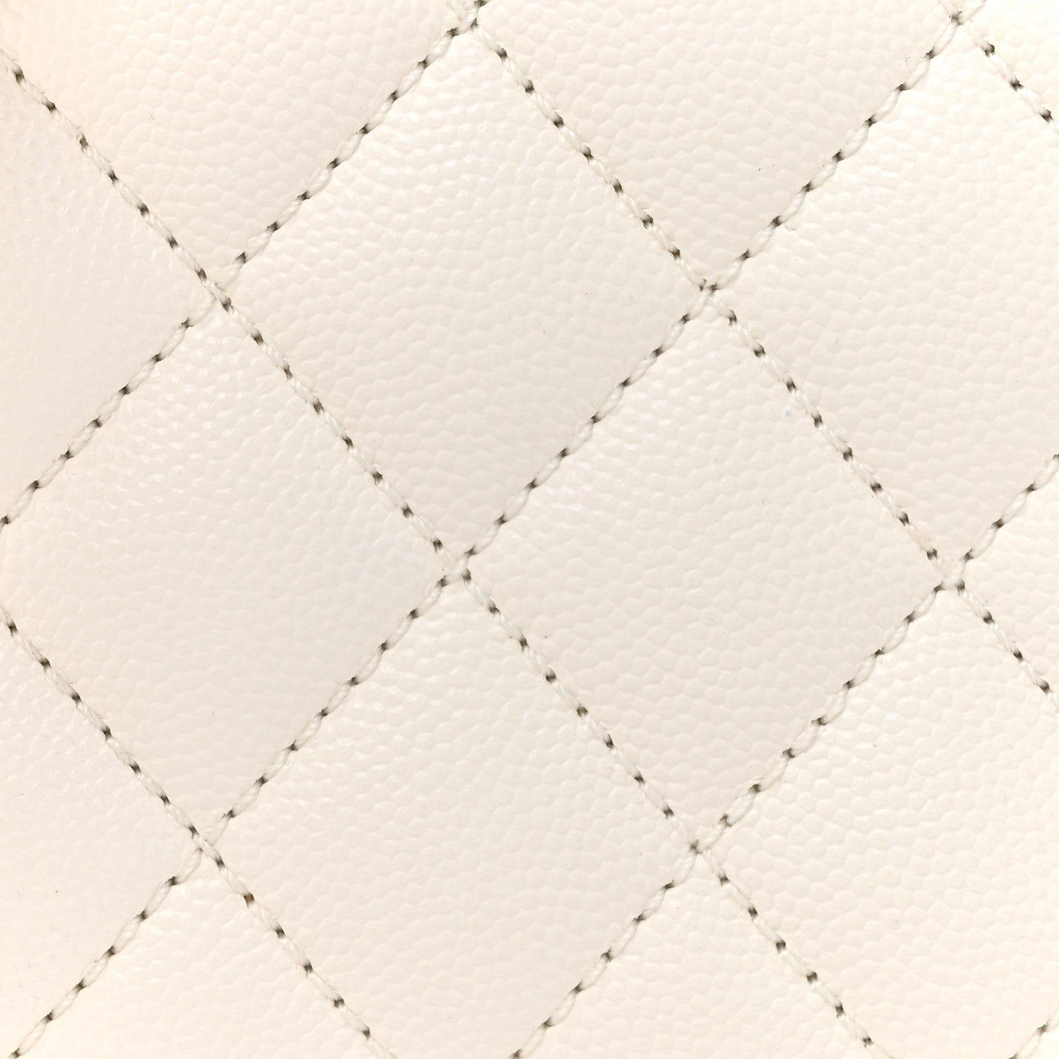 Chanel Caviar Quilted Small Coco Handle Flap White 9 of 11