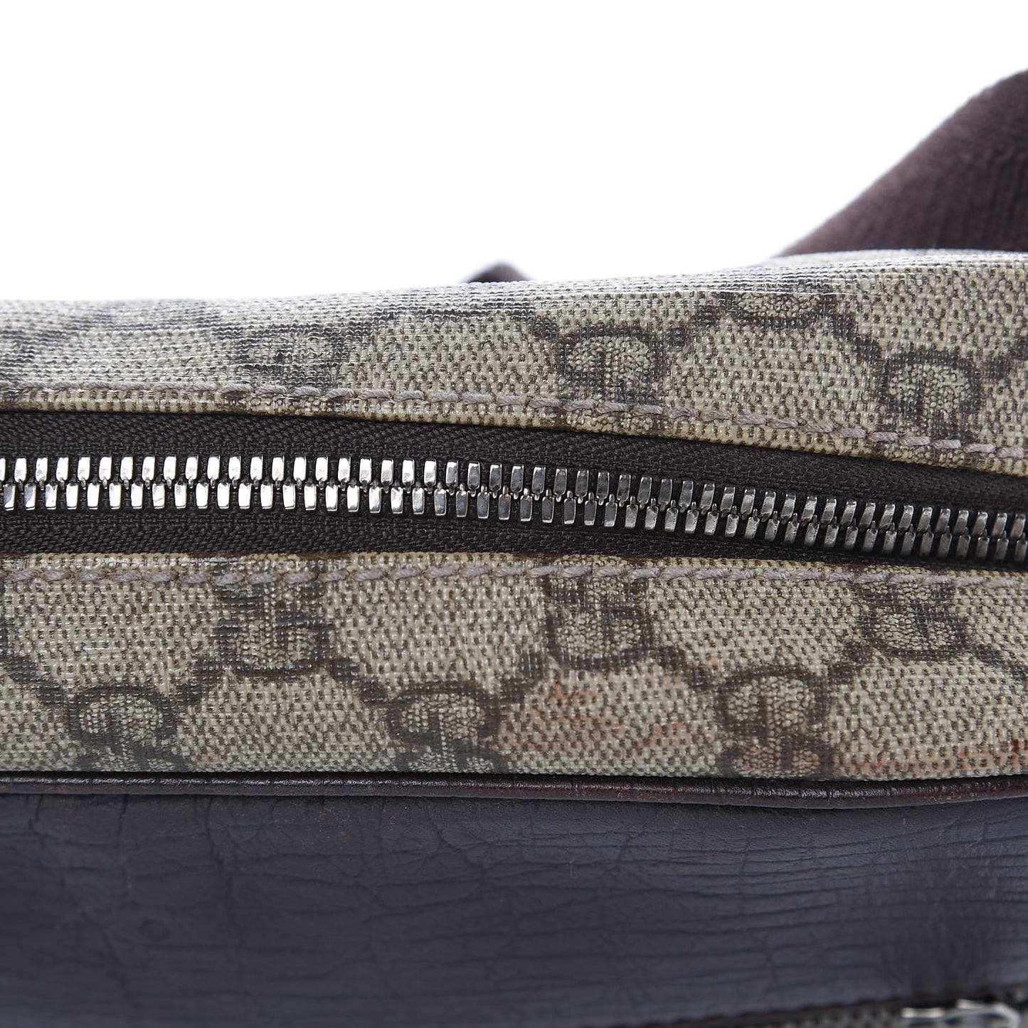 GG Plus Monogram Shoulder Bag Dark Brown